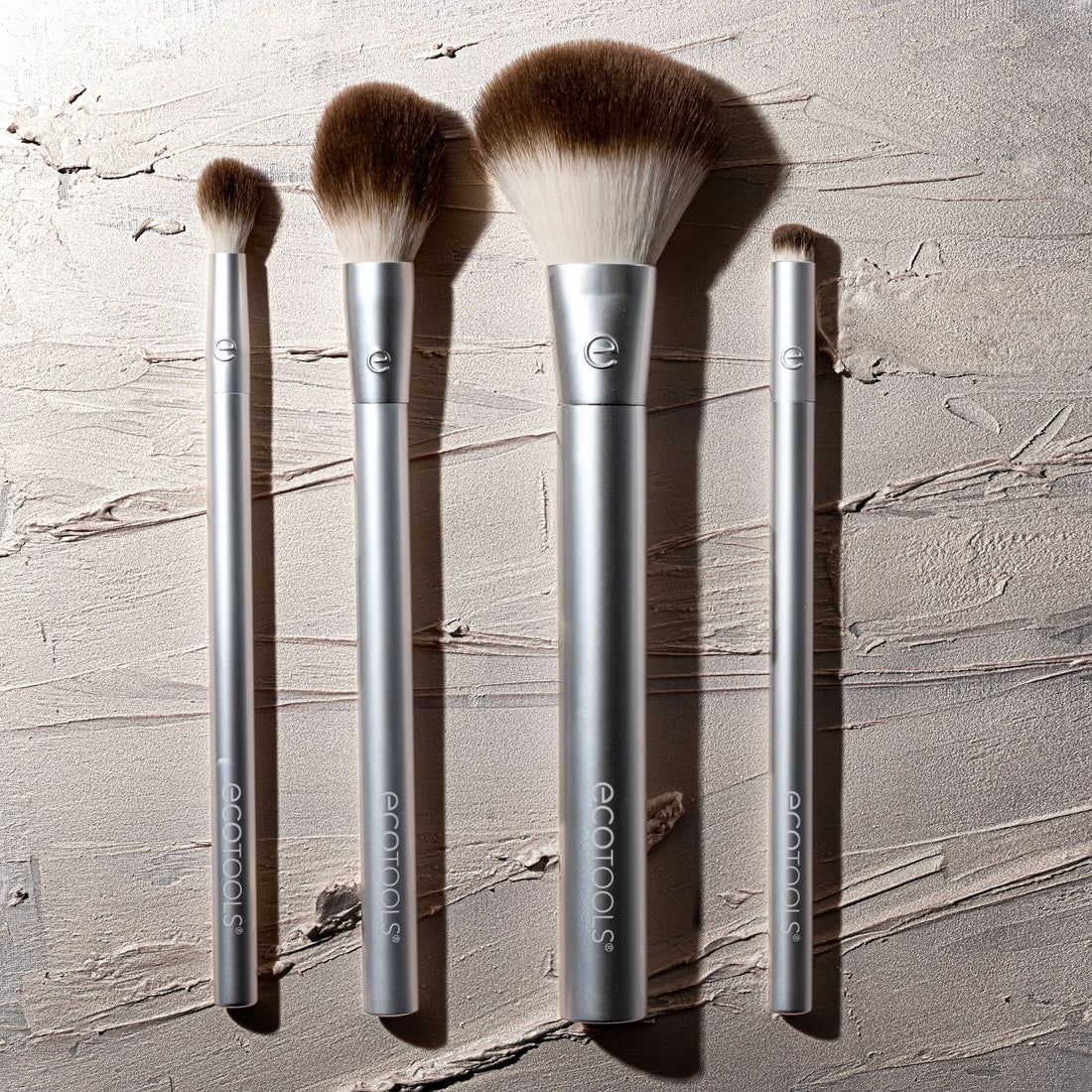 EcoTools Precious Metals Cheek and Eye Highlight Brush Set - 4pc
