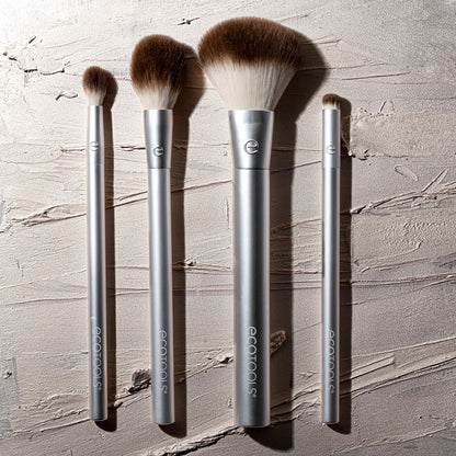 EcoTools Precious Metals Cheek and Eye Highlight Brush Set - 4pc