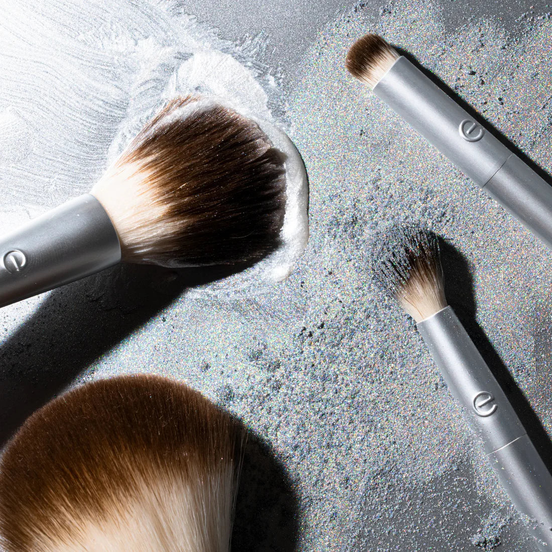 EcoTools Precious Metals Cheek and Eye Highlight Brush Set - 4pc